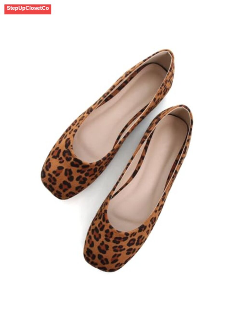 Women's Ballet Flats Square Toe Slip-On Comfortable Patent Leather
